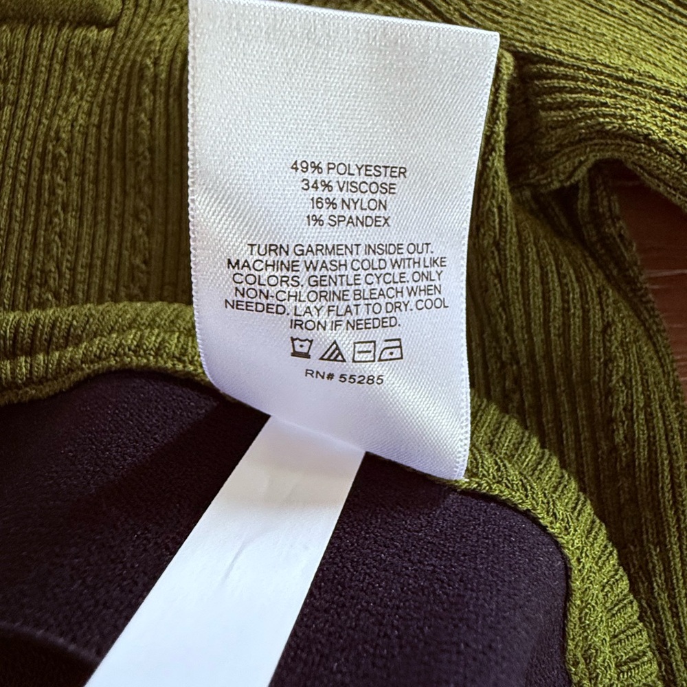 Express Olive Green Military Inspired Skirt Set - Picture 6 of 11